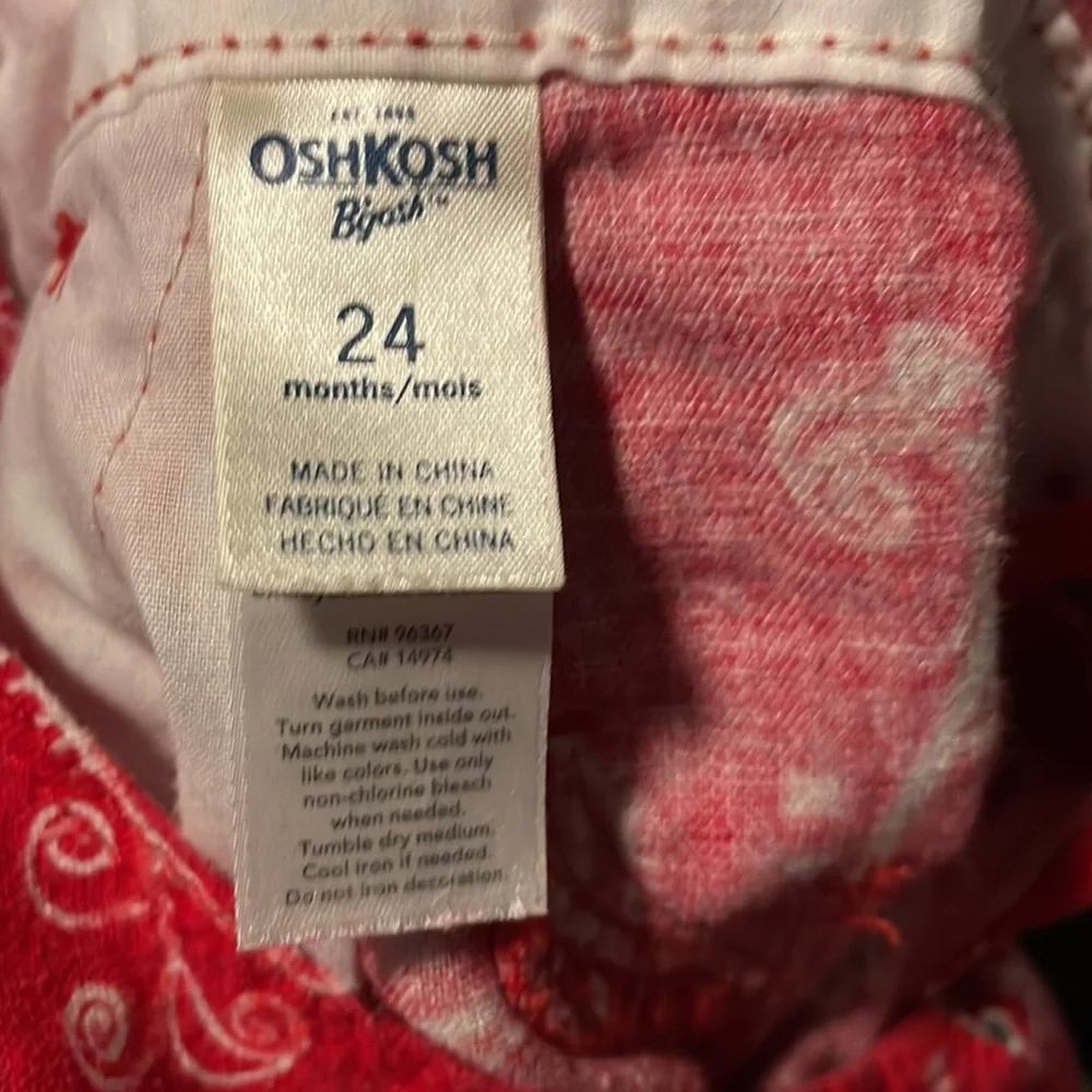 Oshkosh B’gosh Bandana Print Shortalls